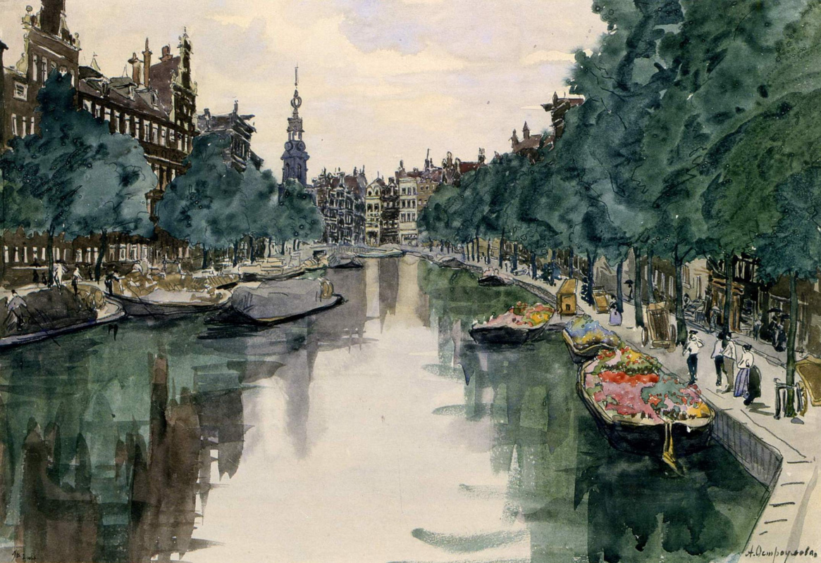 Анна Петровна Остроумова-Лебедева. Амстердам . 1913