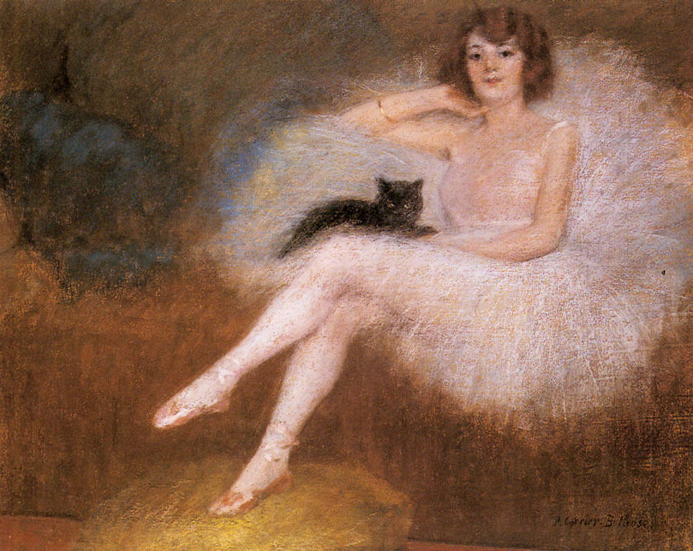 Пьер Карриер-Беллеус. Балерина с черным котом
