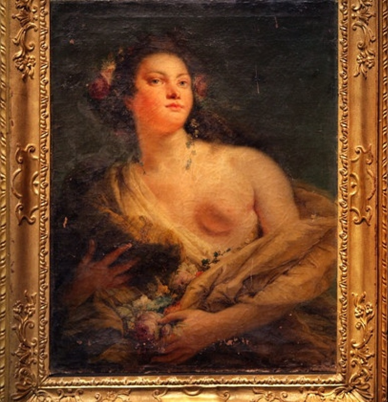 Портрет женщины в образе Флоры