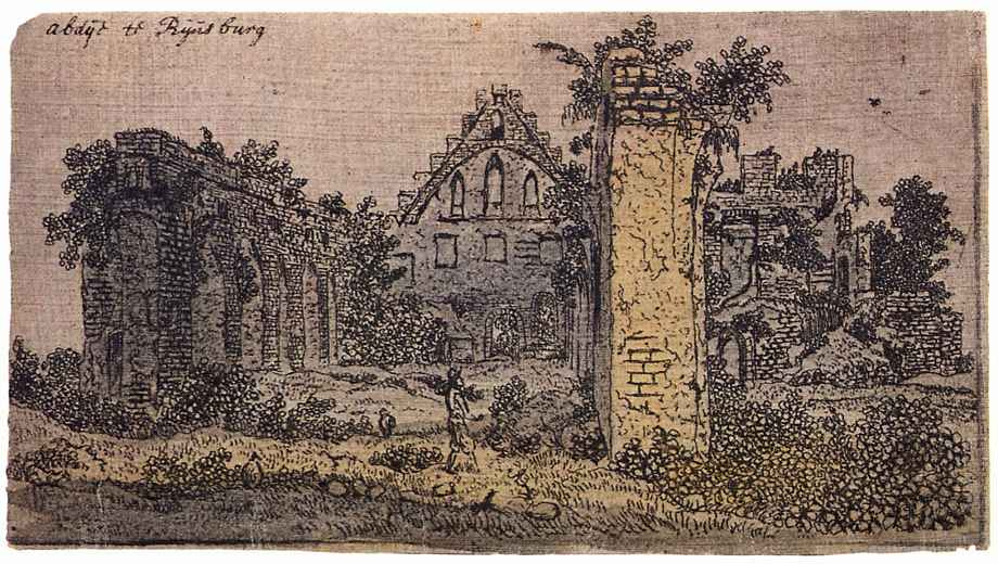 Херкюлес Питерс Сегерс. Руины монастыря Рейнсбург