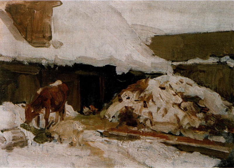 Алексей Степанович Степанов (1858-1923). «Этюд с коровой»