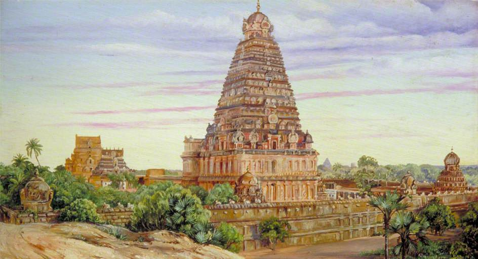 Марианна Норт. Храм в Танджоре, Южная Индия