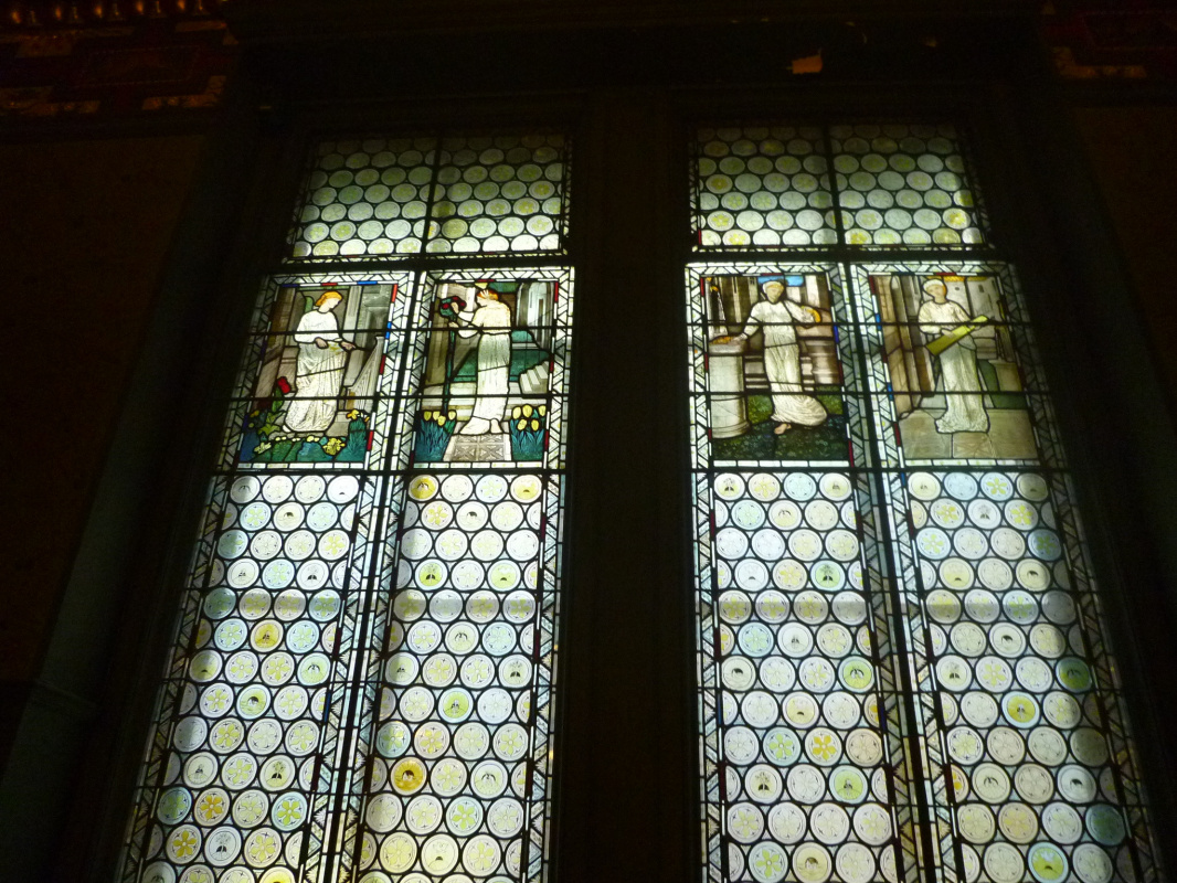 Уильям Моррис. Витражные окна комнаты Морриса, Лондон
