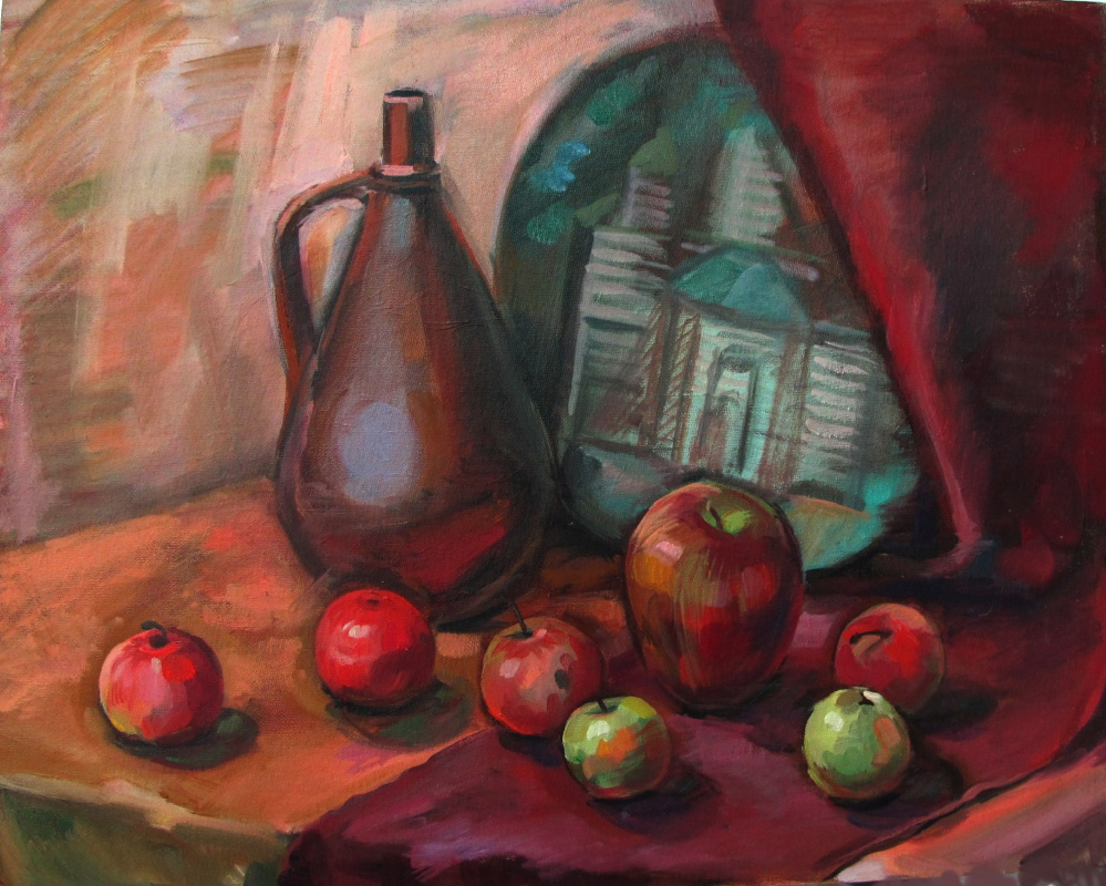 Дария Захарова. Натюрморт с яблоками