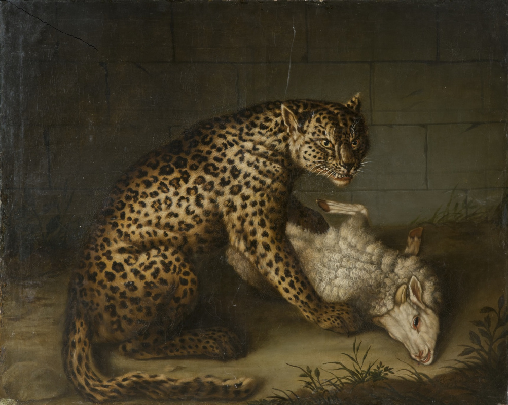 Иоган  (Иван Федорович) Фридрих Гроот. Леопард с ягненком