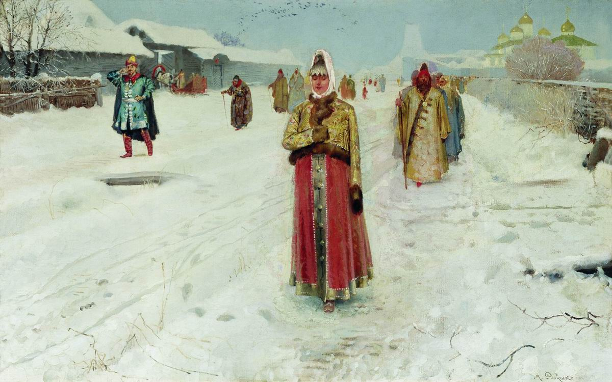 Андрей Петрович Рябушкин. Воскресный день. 1889
