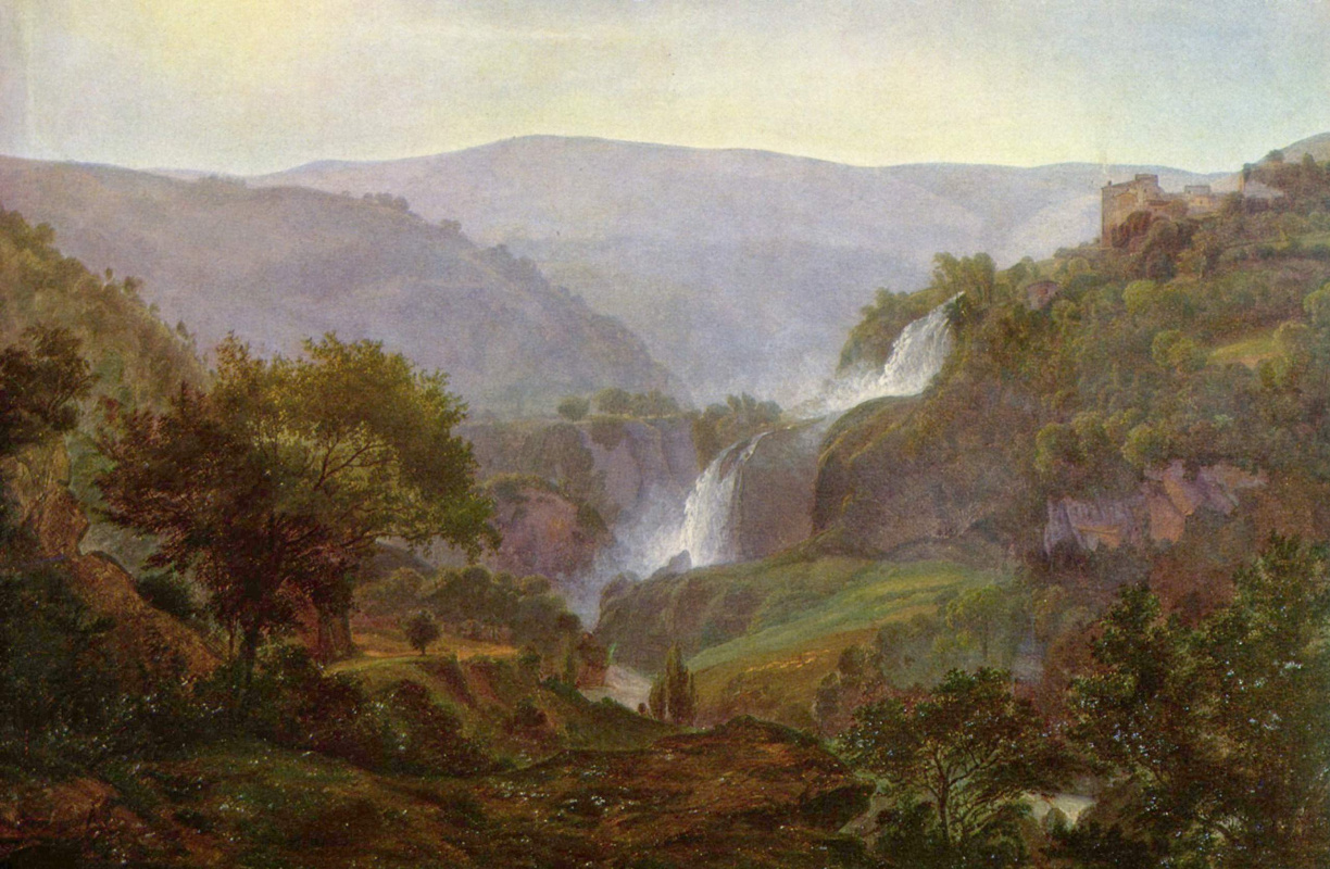 Иоганн Мартин фон Роден. Водопад близ Тиволи