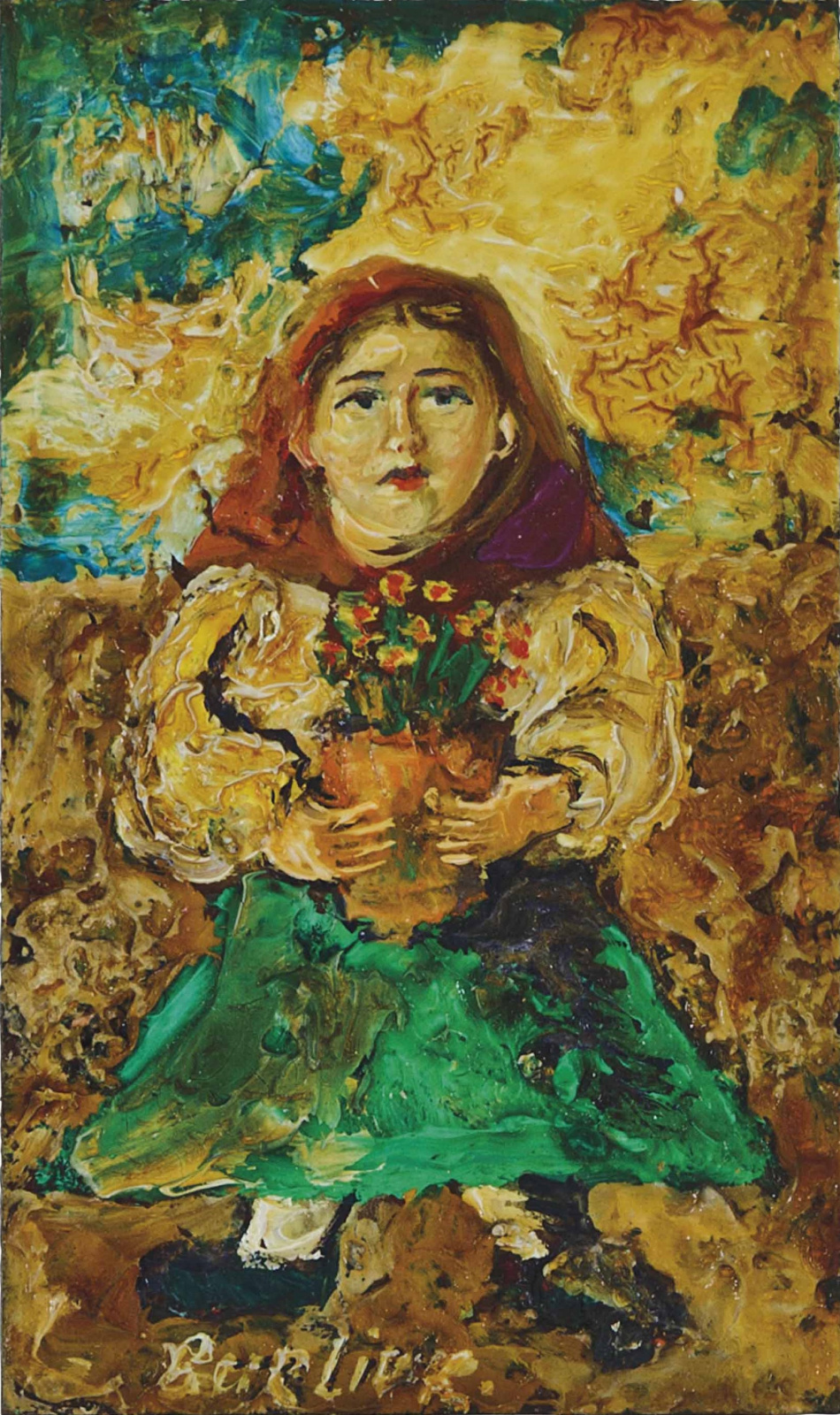 Андрей Андреевич Мыльников - Верочка (Портрет дочери), 1955, 67×92 см:  Описание произведения | Артхив