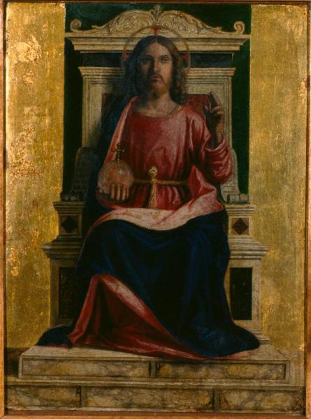 Джованни Баттиста Чима да Конельяно. Христос на троне (Спаситель)