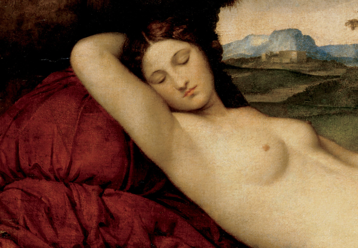 Джорджоне. Спящая Венера. Фрагмент