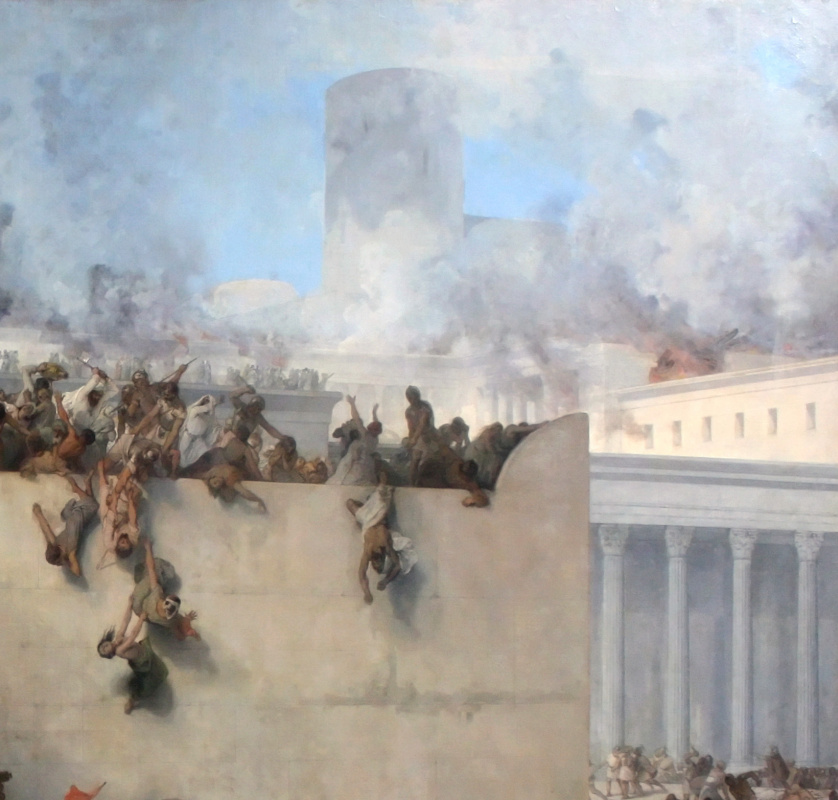 Франческо Айец. Разрушение Иерусалимского храма. Фрагмент
