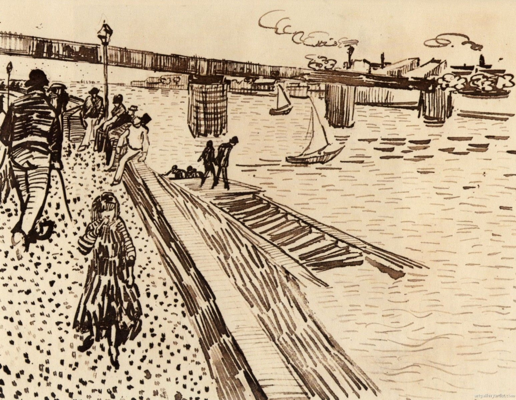 Винсент Ван Гог. Железнодорожный мост в Тринкетале на Роне