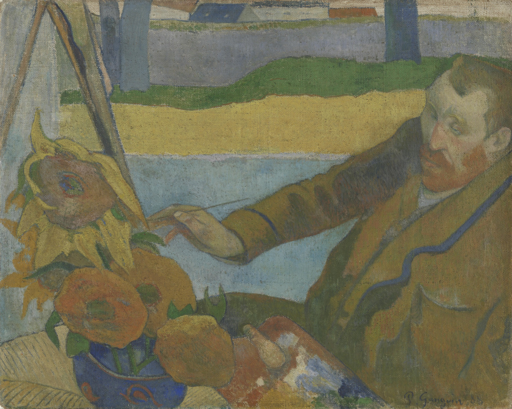 Поль Гоген. Портрет Винсента ван Гога, рисующего подсолнухи