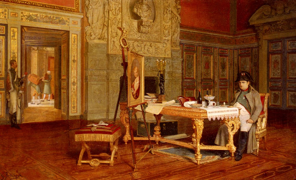Гюстав Беттингер. Наполеон созерцает портрет короля Рима до его отъезда