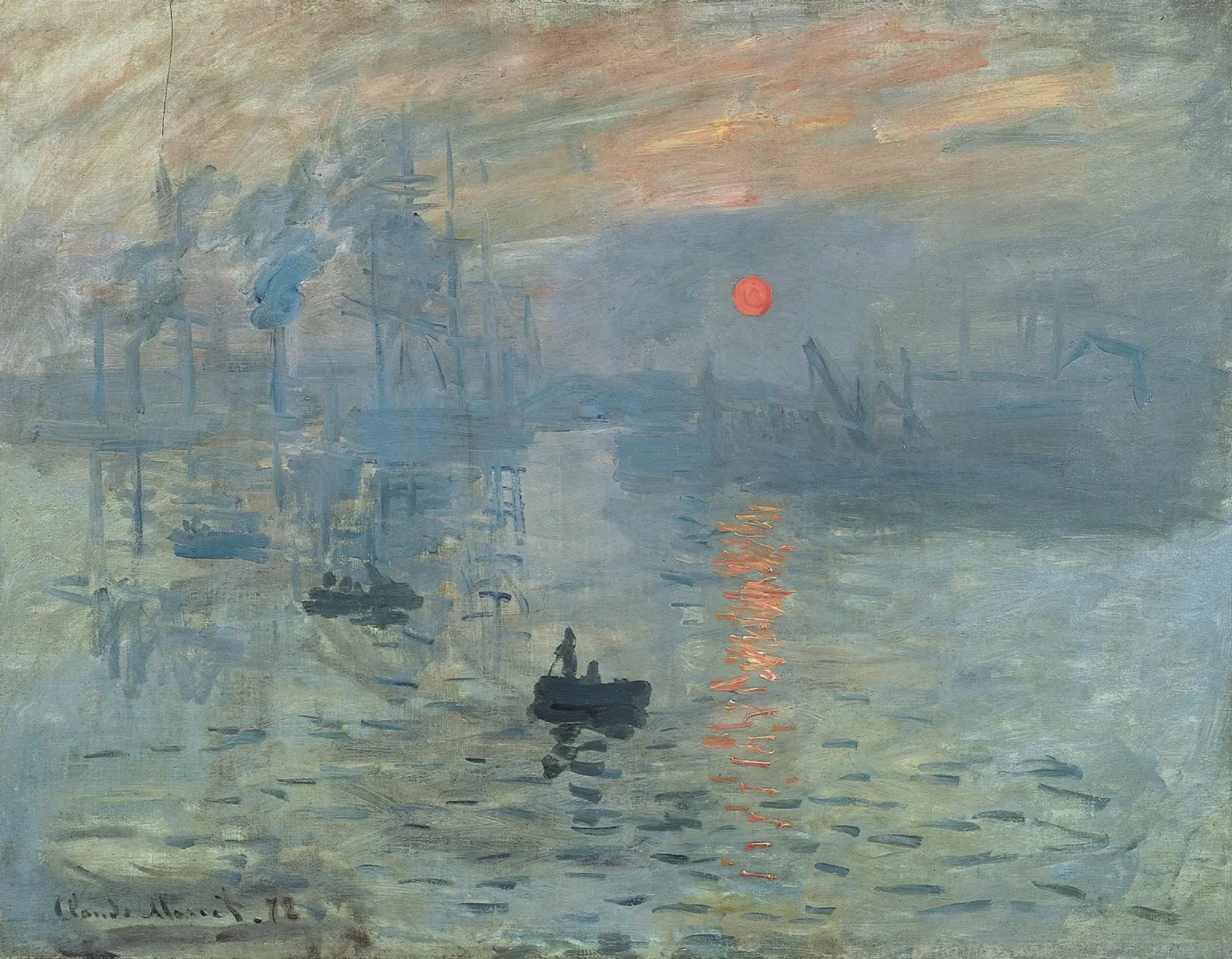 Впечатление. Восход солнца Клод Моне 1872, 48×63 см