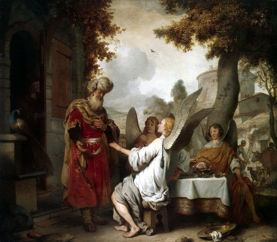 Гербрандт Янс ван ден Экхаут. Авраам и три ангела