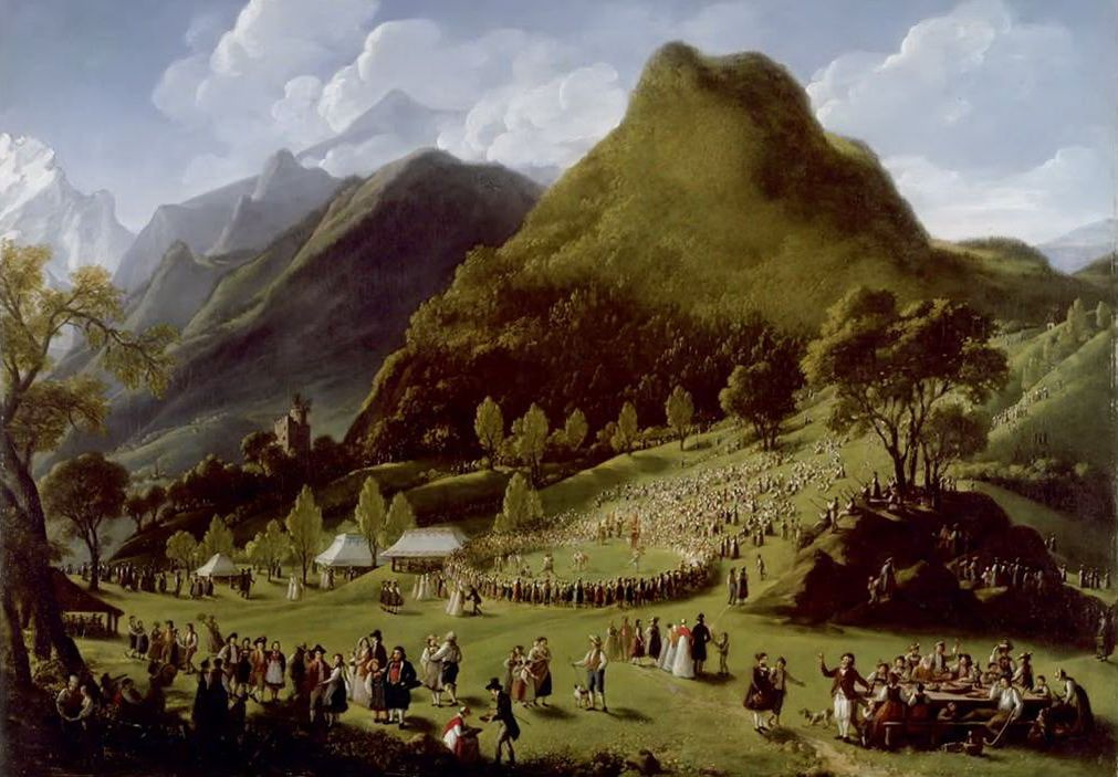 Элизабет Виже-Лебрен. Праздник пастухов в Уншпуннене 17 августа 1808 года