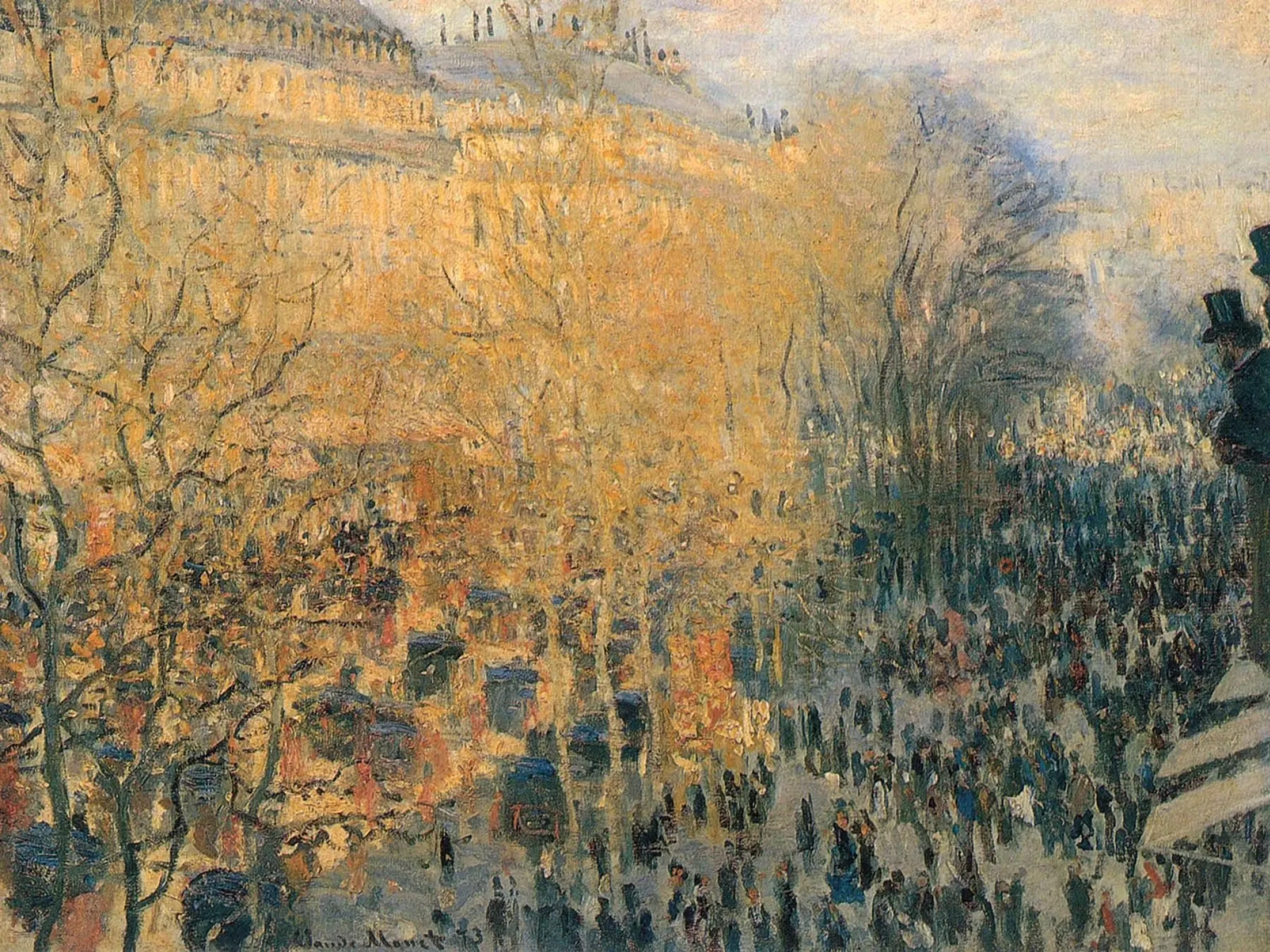 Бульвар Капуцинок в Париже Клод Моне1873, 61×80 см