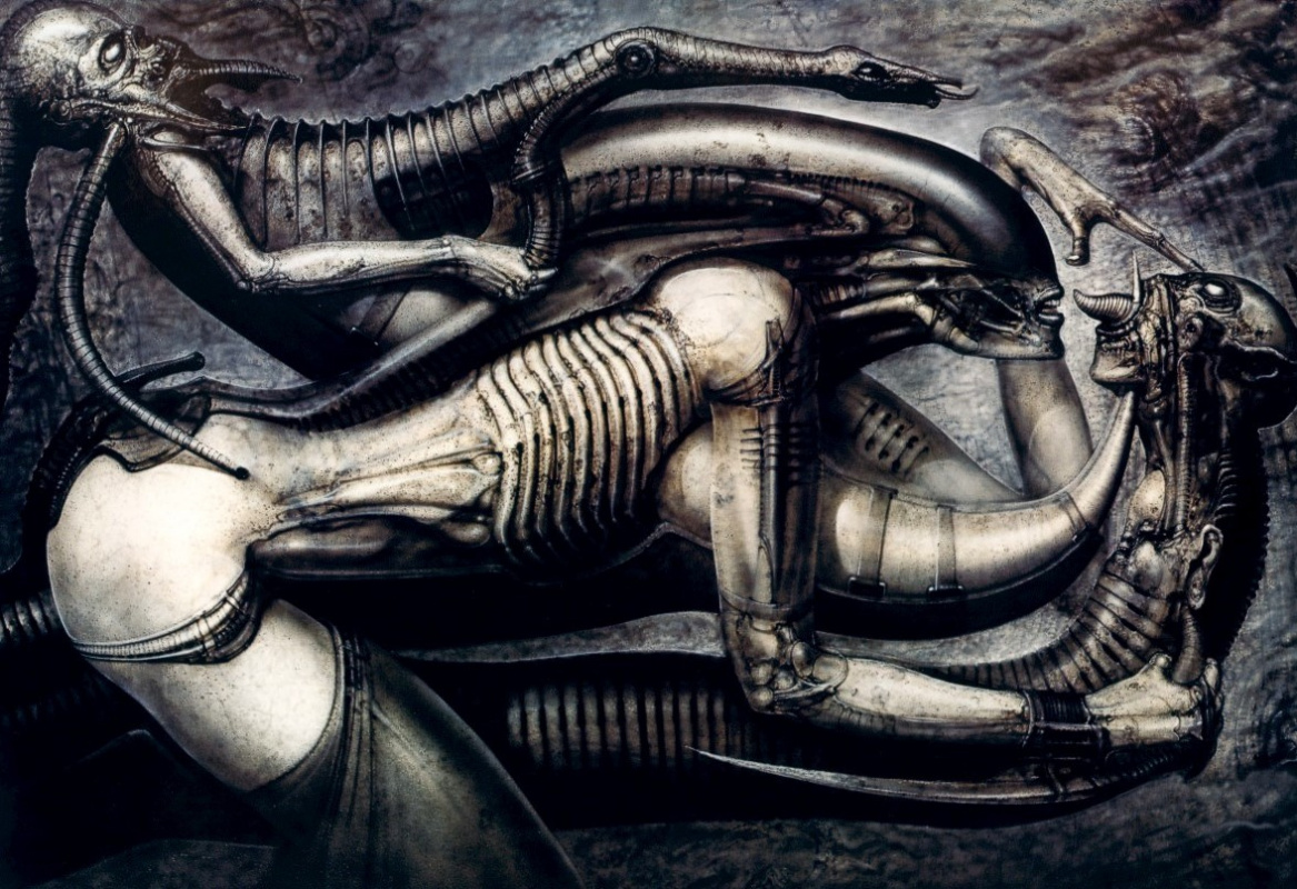 HR Giger alienmonster iv- Sensual machine life and death explored