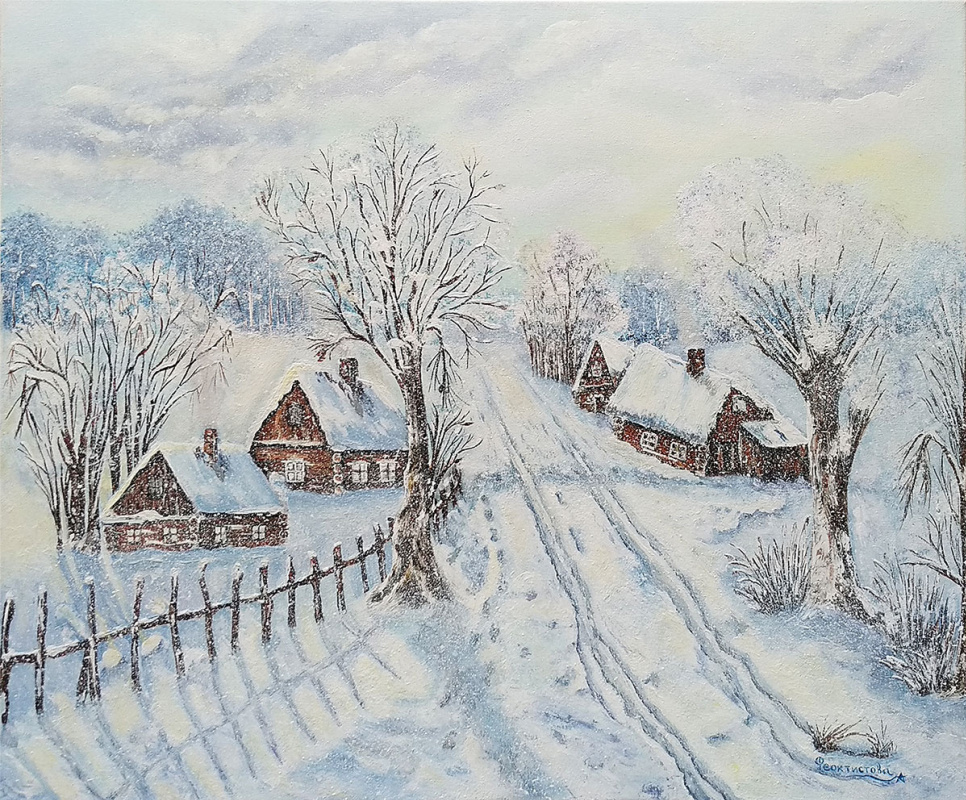 Татьяна Николаевна Феоктистова. Winter in the village