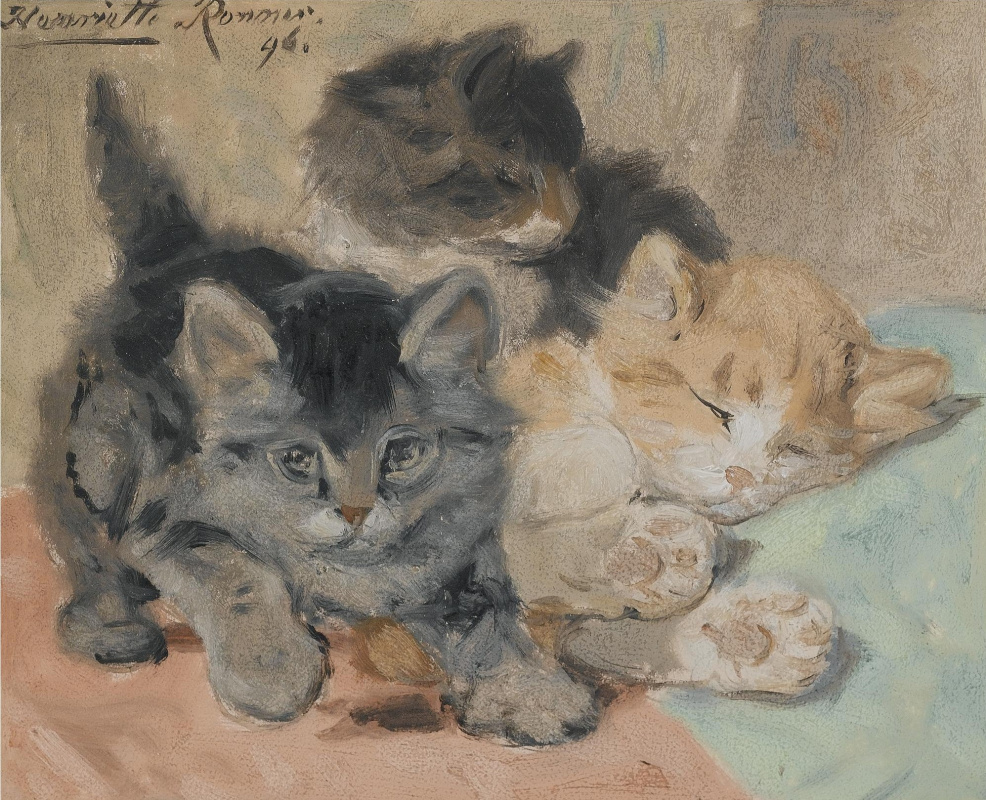Генриетта Роннер-Книп. Три котенка