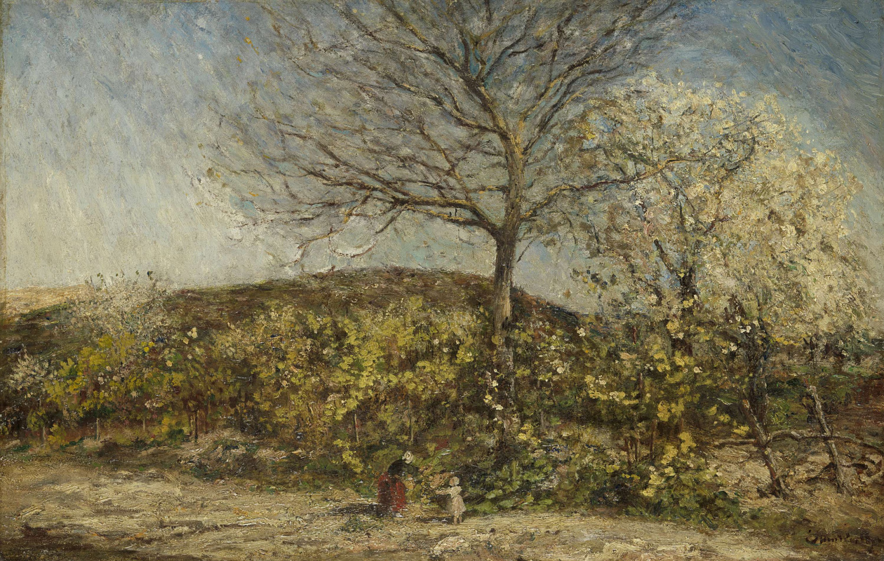 Адольф Жозеф Тома Монтичелли. Пейзаж с цветущим садом