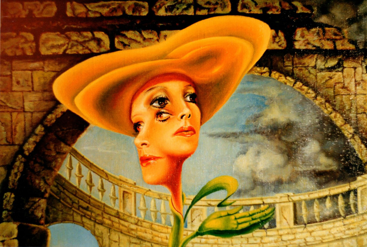 Мадонна в оранжевой шляпке в архитектуре Маньяско