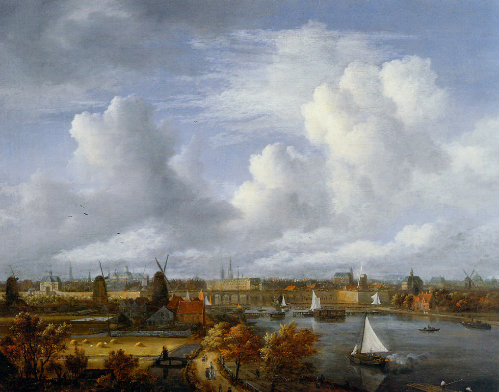 Саломон Якобс ван Рейсдал. Вид на Амстердам