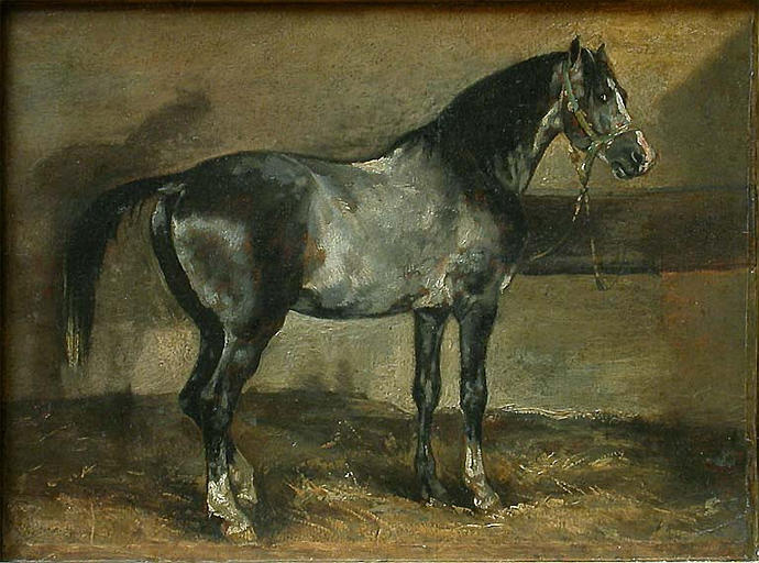 Теодор Жерико. Серый конь на ферме