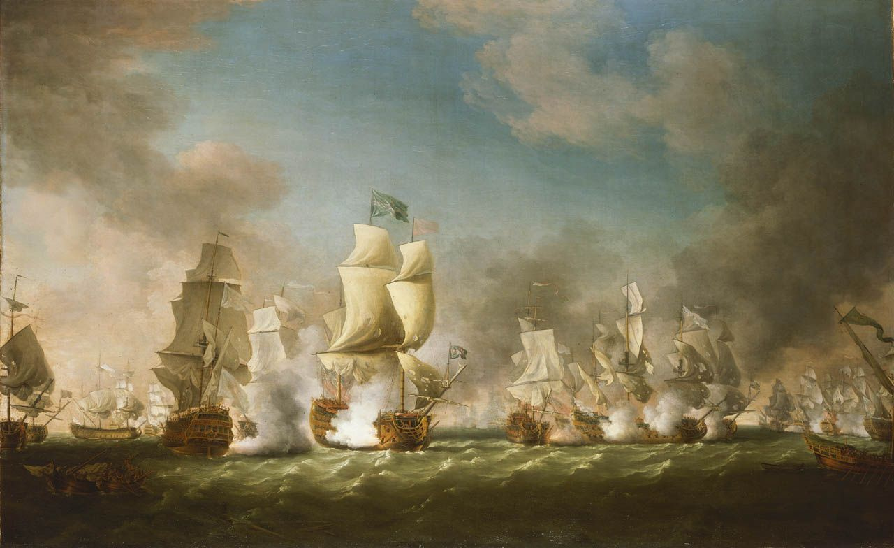 Ричард Патон. Сражение у мыса Пассаро 11 августа в 1718 года
