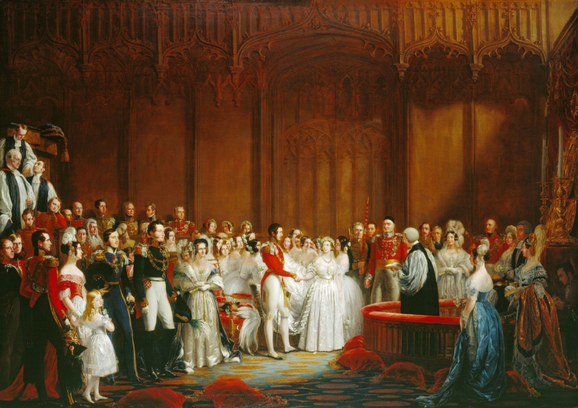 Джордж Хейтер. Венчание королевы Виктории 10 февраля 1840 года