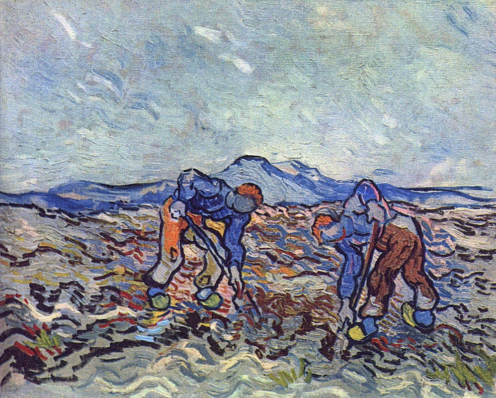 Винсент Ван Гог. Фермеры, убирающие картофель