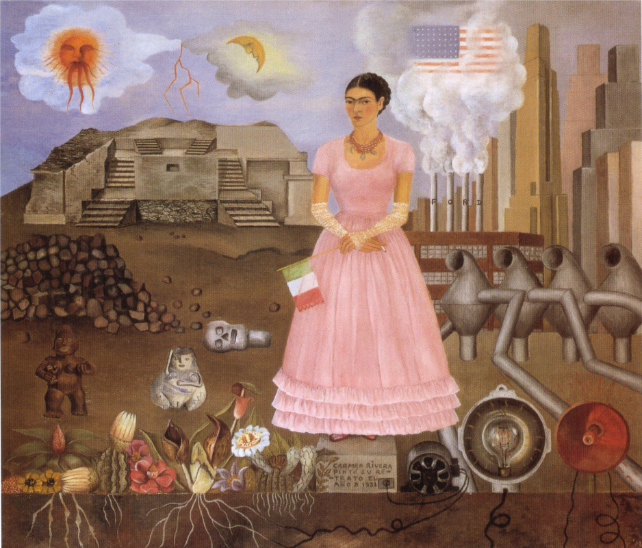 Фрида Кало. Автопортрет на границе между Мексикой и Соединенными Штатами