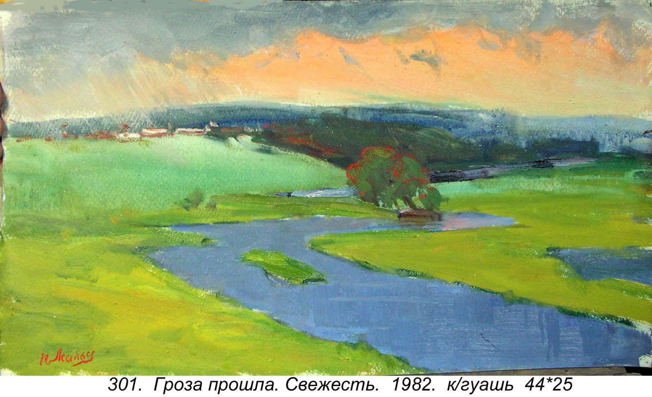 Петр Николаевич Мальцев (1926-2010). Гроза прошла .Свежесть