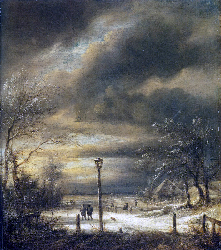 Зимний пейзаж с видом на Харлем