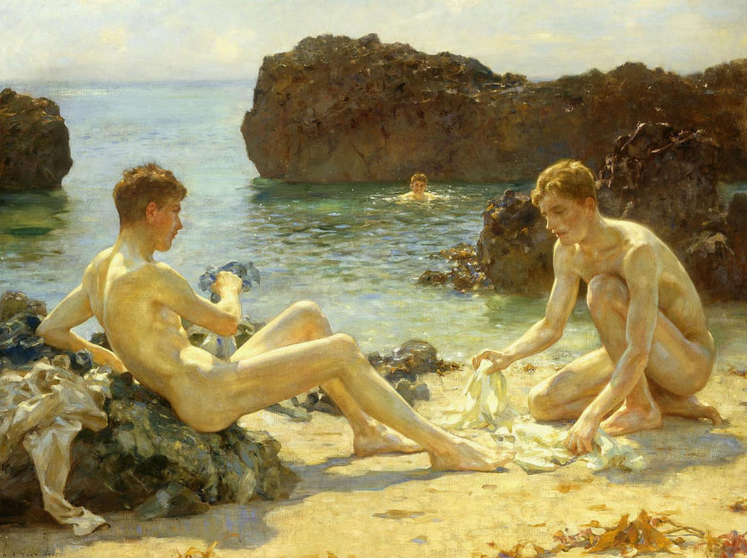 Tuke Henry Scott. 1858-1929. The sun bathers, 1927