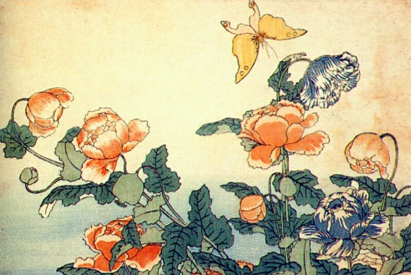 Кацусика Хокусай. Цветы
