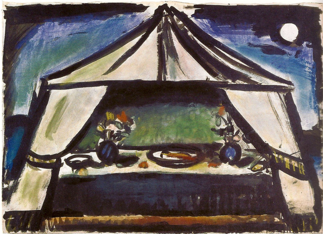 Georges Rouault. Set design for the ballet The Prodigal Son, scene II