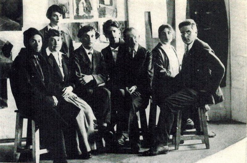 Юдель Пэн. Преподаватели Витебского народного художественного училища. Витебск, 26 июля 1919 года.