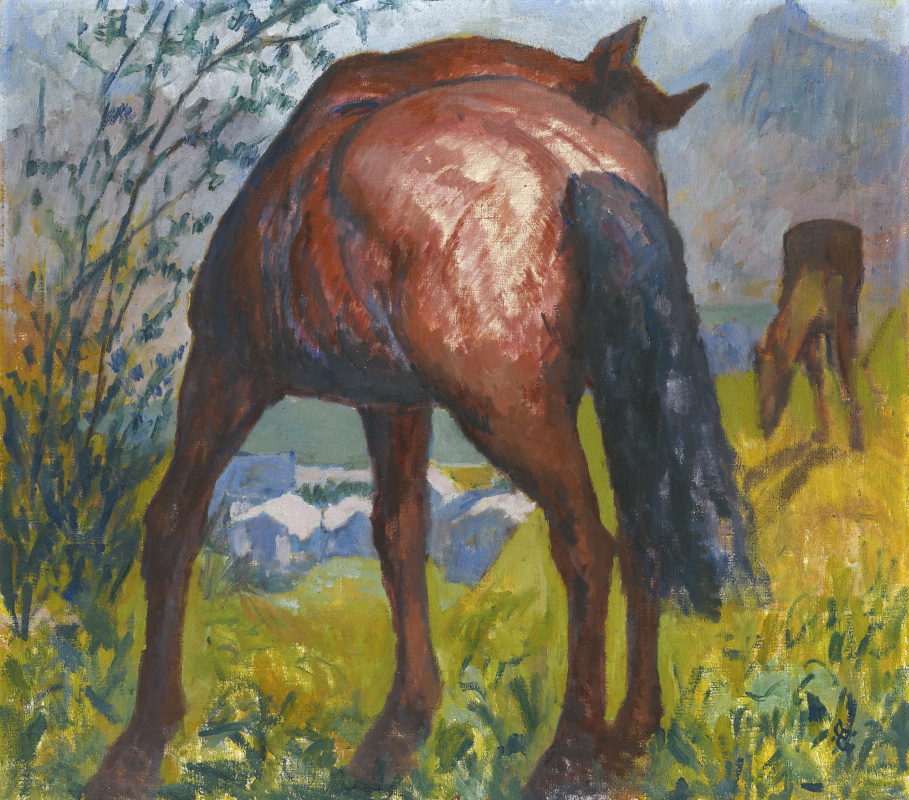 Джованни Джакометти. Рыжая лошадь