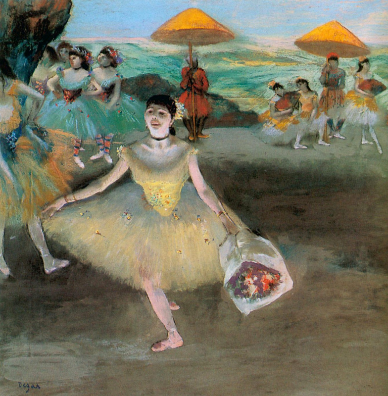 Эдгар Дега. Балерина с букетом в поклоне