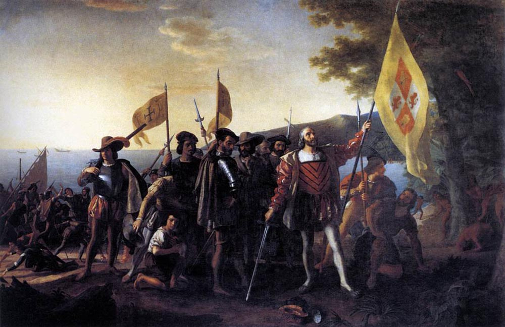 Джон Вандерлин. Колумб высадка в Гуанахани в 1492 году