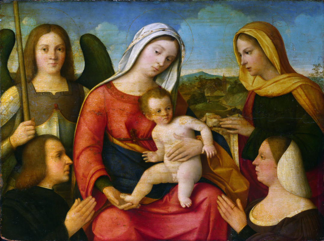 Биссоло Франческо. Дева с младенцем и святыми
