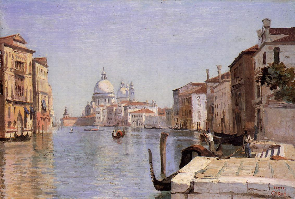 Камиль Коро. Венеция. Вид на Кампо-делла-Карита в сторону купола собора Санта-Мария-делла-Салюте