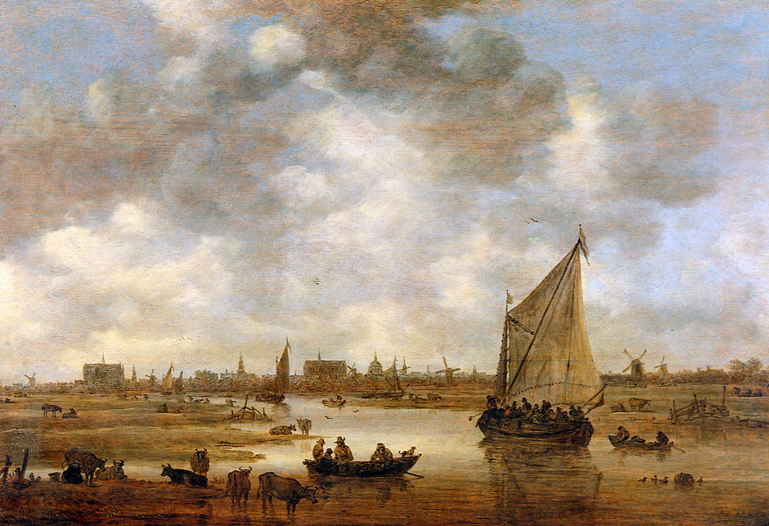 Ян ван Гойен. Вид на Лейден с северо-востока