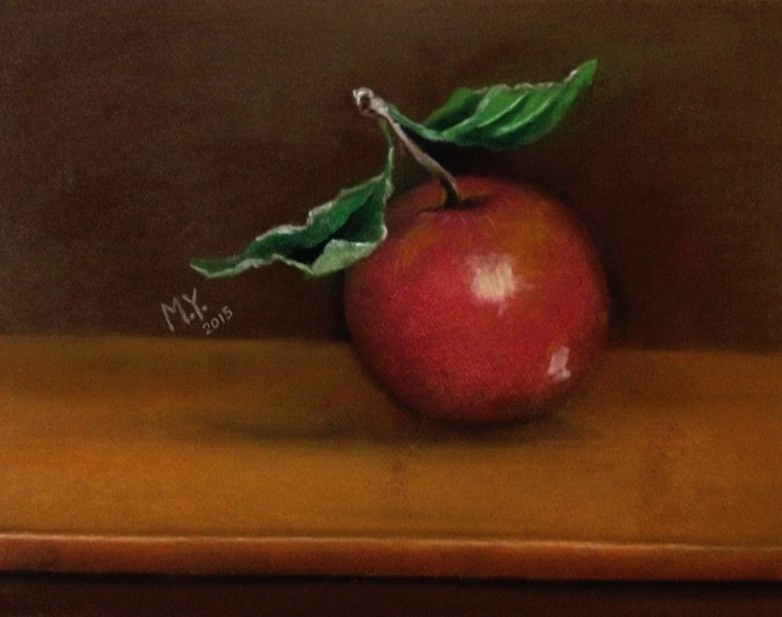Хуссейн Мусса. Натюрморт с яблоком