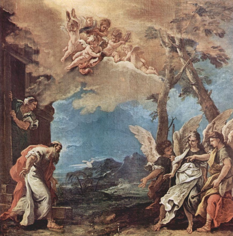 Себастьяно Риччи. Авраам и три ангела