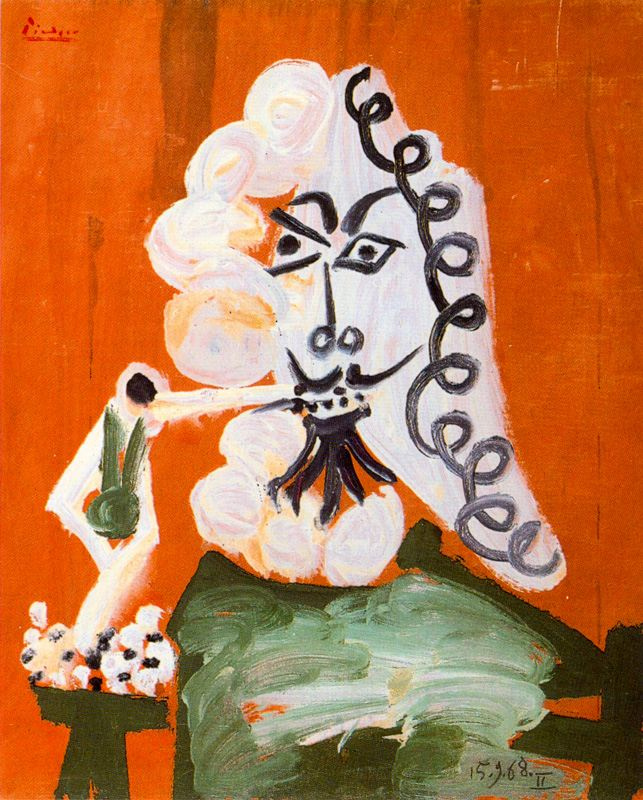 Пабло Пикассо. Мушкетер с трубкой