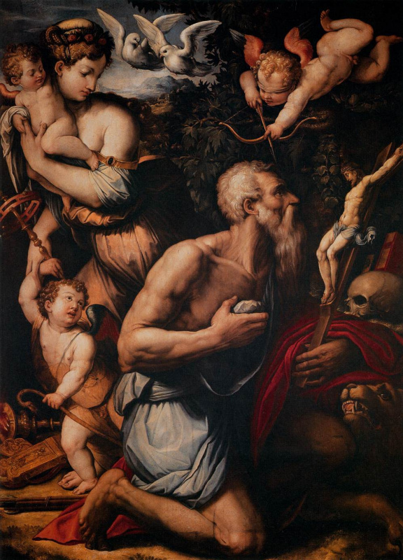 Джорджо Вазари, «Искушение Святого Иеронима», 1541 год