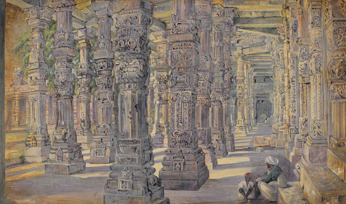 Марианна Норт. Храм. Кутуб, Дели, Индия